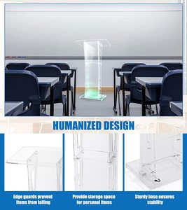 Acryl Bục Giảng cho nhà thờ Acrylic bục đứng bục tiếp tân bàn với đèn LED sàn đứng bục đứng - Product Image 4