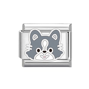 Nueva Pulsera Modular Unisex de Acero Inoxidable Estilo Italiano, Personalizable con Motivos de Mascotas, Libremente Combinable - Product Image 3