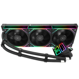 Refroidisseur de processeur Thermalright Frozen 360 BLACK avec trois ventilateurs PWM à 2000 tr/min pour LGA1700 AM5, doté d'une éclairage miroir immersif - Product Image 4