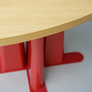 Ý hiện đại tối giản hình bầu dục bàn ăn cao cấp cổ điển sơn mài gỗ phong cách bảng màu đỏ cho nhà hoặc khách sạn sử dụng - Product Image 4