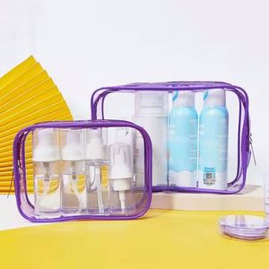 Free Sample Clear bsci Cosmetic Bag with Logo Small Mini Clear <b>Makeup</b> Organizer Clear Zipper Cosmetic <b>Case</b> with Organizer - Product Image 2