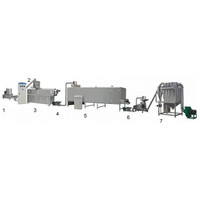Machines de traitement de poudre protéinée pour ligne de production, extrudeuse de poudre nutritive pour millet, orge, flocons de maïs, porridge et gruau