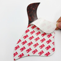 Protection de manche de guitare acoustique folk en PVC autocollante, motif tortue, forme goutte d'eau, vente en gros usine