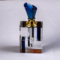 Nouveau Design Cross Stripe Simple Fashion Bouteille vide en verre 12ml Bouteille de parfum en cristal