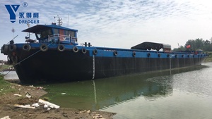 China Manufacturer Custom 100-1000 Ton Steel Deck Cargo <strong>Barge</strong> Ship for <strong>Sand</strong> and Cargo Transportation - Product Image 2