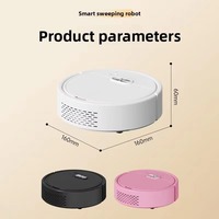 Robot Penyapu Vakum-Pembersih Lantai Pengisian Daya USB Pembersihan Otomatis Hisap Seret All-in-One Alat Kompak Hadiah Grosir