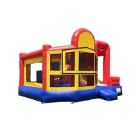 Toboggan de videur sec humide Commercial combo gonflable moonwalk gonflable château sautant toboggan de maison de rebond pour enfants adultes