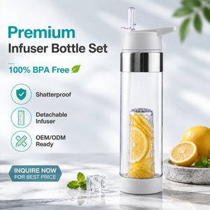 Botella de <span class=keywords><strong>Agua</strong></span> con Infusor de Frutas de Tritán de 750 ml, Tipo Pajita, Libre de BPA, Ecológica, para Deportes, Gimnasio y Camping, Venta al Por Mayor - Product Image 5