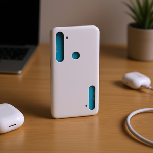 Carcasa Trasera de Repuesto para Realme 6i RMX2040 Blanca de ABS - Product Image 3