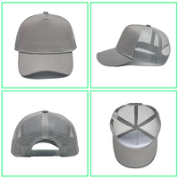Casquette Trucker en Twill de Coton et Polyester avec Logo Brodé Personnalisé, Style Pro à 5 Panneaux et Dos en Maille, pour Hommes et Femmes, Vente en Gros