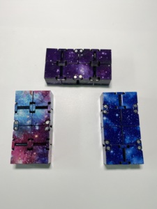 Đồ Chơi Ngầu Khối Lập Phương Vô Cực EDC Khối Lập Phương Vô Cực Khối Lập Phương Vô Cực Kỳ Diệu Bằng Nhôm Màu Hồng - Product Image 5