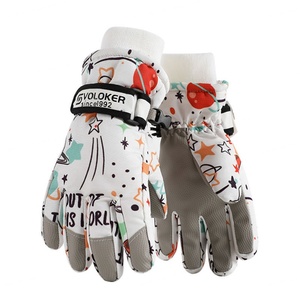 Gants de ski isolés en Taslon doré, personnalisables, vente en gros directe usine, pour enfants, sports d'hiver, chauds et imperméables - Product Image 6