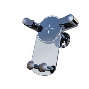 Support de téléphone pour voiture, chargeur sans fil 15W, fixation sur grille d'aération, support de navigation - Product Image 2