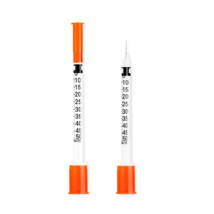 Jeringa de Plástico Desechable Médica de 1 ml, 0.5 ml, 0.<span class=keywords><strong>3</strong></span> ml, 31 g, Aguja de 1/<span class=keywords><strong>2</strong></span>'', 100u, 32 g, Jeringa de Insulina Estéril de Seguridad para Uso Animal - Product Image 1