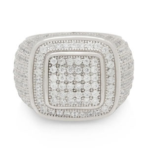 Nouvelle bague tendance pour homme, personnalisable, avec diamant créé en laboratoire, largeur 18 mm, classique, unisexe, pour mariage ou soirée - Product Image 3