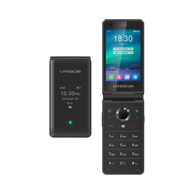 4.1 Inch IPS Dual Screen Kosher Flip Phone 4G Android OS Smartphone LTE Flip Cell Phone Dual Sim Unlock Folding Mobile Phone