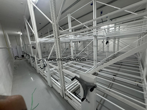 Double rack growing grow table <strong>racking</strong> growing racks growing racks for <strong>greenhouse</strong> - Product Image 6