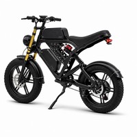Vélo électrique 750W 48V 15*2AH avec double batterie, cadre en alliage d'aluminium, pneus larges 20x4.0, autonomie maximale longue distance pour les voyages sur route