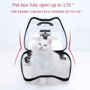 बिल्ली कुत्ते के लिए पोर्टेबल बुलबुला केस बैकपैक पारदर्शी प्लास्टिक ट्रॉली मामले से प्रेरित अंतरिक्ष कैप्सूल बिल्ली बैग आरामदायक - Product Image 4