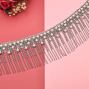 SHE DANCES <span class=keywords><strong>Accessoires</strong></span> de <span class=keywords><strong>danse</strong></span> du ventre <span class=keywords><strong>orientale</strong></span> Super Bling strass perle frange taille chaîne ceintures pour adultes danseurs du ventre - Product Image 5