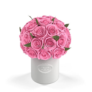 Su misura a forma di cupola fatto a mano reale naturale eterno Bouquet rosa conservato fiori <span class=keywords><strong>in</strong></span> <span class=keywords><strong>vaso</strong></span> di ceramica - Product Image 3
