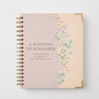 Carnet de planification de mariage personnalisé A5, journal à spirales, impression, organisateur de mariage, coffret cadeau, vente en gros