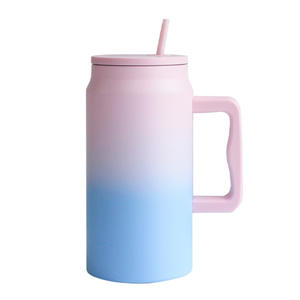 Grande capacité de 50oz en acier inoxydable 304 Thermos Cup Mac Suction Handgrip Vacuum Cold Ice Bottle Drinkware for Business Gifts - Product Image 5