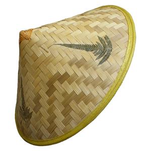 Çin Retro <span class=keywords><strong>Rattan</strong></span> balıkçı şapka el yapımı örgü saman s turizm yağmur geçirmez dans Prop koni balıkçılık güneşlik - Product Image 1