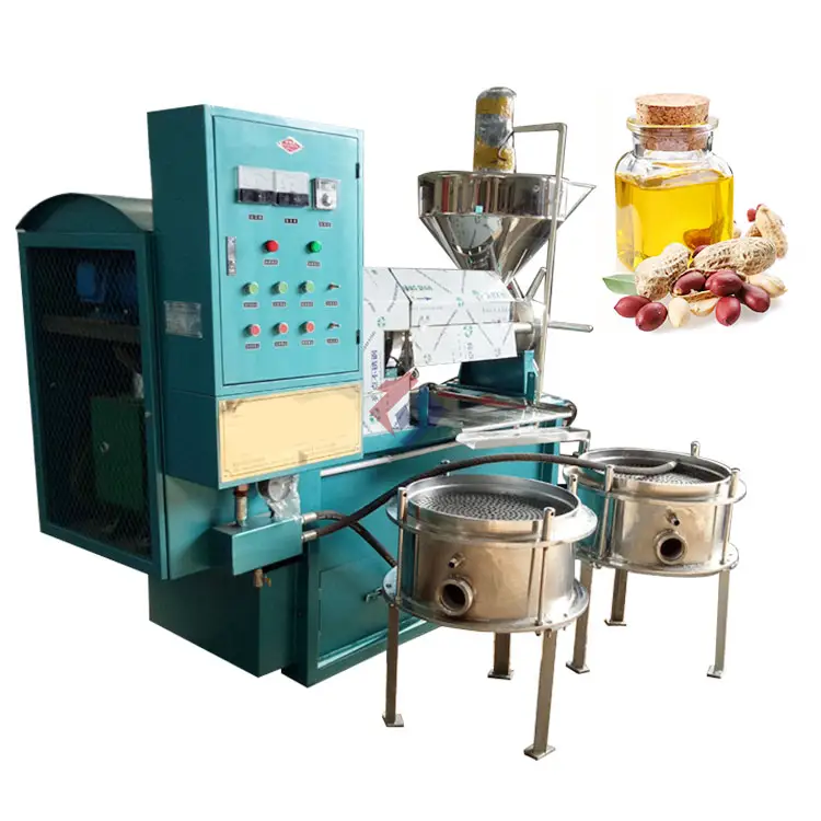 Máquina extractora de aceite de prensa en frío, girasol, linaza, con filtro de aceite de cocina