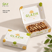 Boîte à gaufres personnalisée de qualité alimentaire avec couvercle, emballage jetable pour gaufres belges, desserts à emporter pour café, boulangerie, restaurant
