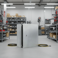 Boîtiers d'instruments électroniques de distribution électrique muraux en acier inoxydable avec revêtement en poudre, indice de protection IP66, pour extérieur/intérieur