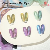 Vernis Gel UV Effet Œil de Chat Caméléon avec Aimant, 10 Couleurs, 15ml, DIY, Designer, Non Toxique, Longue Durée