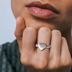 Fashion Jewelry <b>Ring</b> For Women Fine Jewelry <b>Ring</b> Stainless Steel Jewelry <b>Ring</b> Gold Plated Jewelry Engagement <b>Ring</b> Heart Shaped - Product Image 2