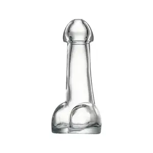clear crystal funny party tea shaped cocktail wine mug hen party penis shot glass