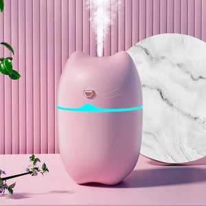 2024 luz LED portátil mini humidificador de niebla de aerosol lindo difusor de aceite esencial de Aroma húmedo difusor USB para coche humidificador de aire de Aroma - Product Image 1