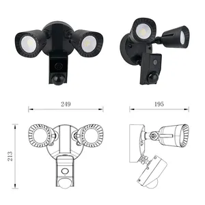 Nieuwe Type Draadloze Wifi Lamp Beveiliging Bewegingssensor Slimme Overstroming Camera Licht Met Camera