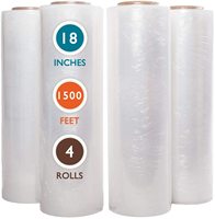 Film Étirable Transparent Yalan Pack pour Emballage, Rouleau de Film Plastique LLDPE en Polyéthylène pour Cartons