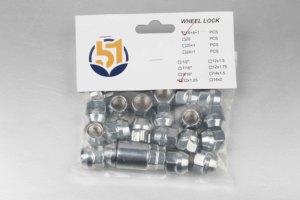 Dadi per alette ruota M14x1.5, confezione da 20 dadi per alette aperte 14x1.5 <span class=keywords><strong>3</strong></span>/4 "(19mm) esagonali 0.83''(21mm) altezza sede conica dado per alette ruota con finitura in zinco - Product Image 5