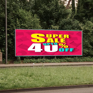 Tùy Chỉnh Quảng Cáo Ngoài Trời Khuyến Mại Biểu Ngữ Cửa Hàng Kpop Frontlit Vải Lưới Flex Biểu Ngữ Polyester Trọng Lượng Nhẹ Xách Tay - Product Image 4