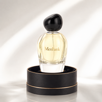 Flacon de parfum personnalisé 100 ml, flacon d'huile parfumée rond avec boîte en tube de papier, emballage de flacon de parfum cosmétique avec logo, vente en gros