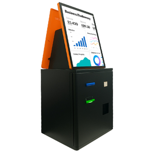 Máy tính để bàn màn hình cảm ứng hai mặt tự phục vụ cảm ứng thanh toán đồng xu Dispenser ATM kiosk với hóa đơn và đồng xu chấp nhận mxn - Product Image 2