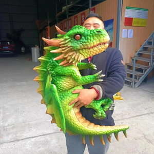 Marioneta de dinosaurio Disfraces de bebé Mono de película Disfraz de dinosaurio Trajes Fiesta <span class=keywords><strong>Jurassic</strong></span> <span class=keywords><strong>World</strong></span> Back Disfraz de dinosaurio en la espalda - Product Image 2
