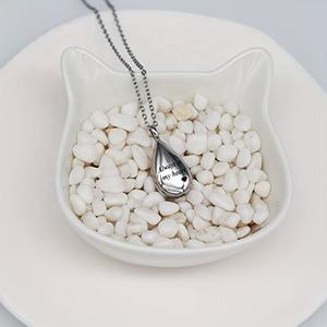 TUME vente chaude en acier inoxydable larme crémation bijoux animal de compagnie ou cendres humaines mémorial urne collier - Product Image 6