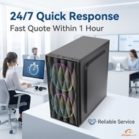 Casing Komputer PC OEM Buatan China, Kustom, untuk Desktop Kantor, ATX