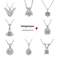 Collier pour femme JOYE Little Red Riding Book Quick Hand Shake Voice Net Live 10K en or massif avec chaîne à maillons en zircon et pendentif goutte d'eau