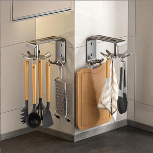 <span class=keywords><strong>Il</strong></span> Produttore Fornisce Ganci da Cucina Pieghevoli Multifunzionali Girevoli in Acciaio al Carbonio Ecologico, Montabili a Parete, per Stoccaggio - Product Image 2
