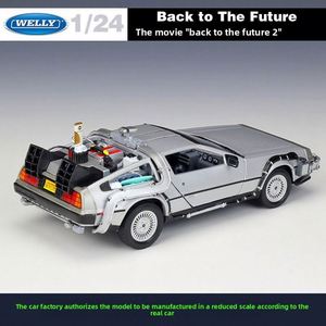Modè<span class=keywords><strong>le</strong></span> de <span class=keywords><strong>voiture</strong></span> DeLorean en alliage moulé sous pression à l'échelle 1:24, inspiré de <span class=keywords><strong>la</strong></span> série À l'avenir, avec portes ouvrantes, contrô<span class=keywords><strong>le</strong></span> de <span class=keywords><strong>la</strong></span> force, dans un coffret cadeau coloré - Product Image 3