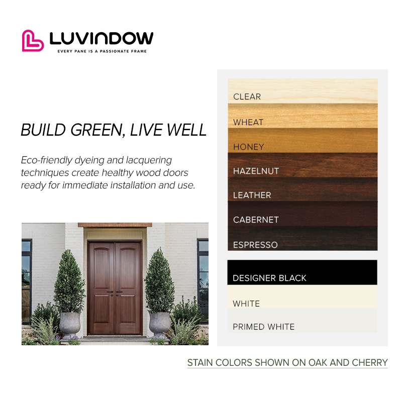Solid Wood Security Door with Multi-Point Locking System for Home Protection · image 6