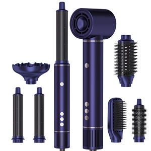 Set Penata Rambut Multifungsi 7 in 1: Catokan Rambut Cepat, Pelurus Rambut, Curling Iron, Sikat Udara Panas, Pengering Rambut - Product Image 3