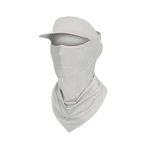 Ice Silk <b>Sunscreen</b> Face Mask With Visor Breathable Full Face Protection For Outdoor Sports Unisex Summer Cycling Mask - Product Image 5